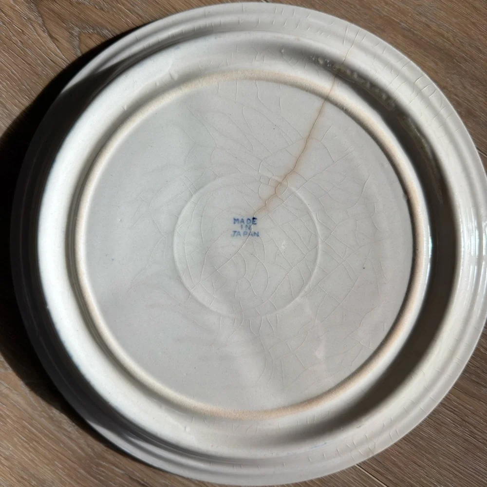 ❤️ Vintage Blue White Floral Plates Pair Chinoiserie Grandmillennial Wall Decor - Picture 11 of 12